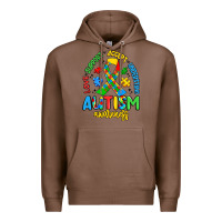 Chestnut love support accept understand autism awareness Premium Hoodie - Artiststas