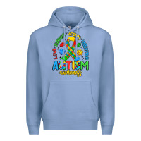 Colony Blue love support accept understand autism awareness Premium Hoodie - Artiststas