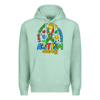 Seafoam love support accept understand autism awareness Premium Hoodie - Artiststas