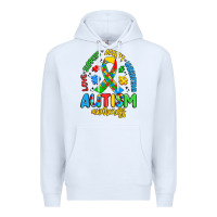 White love support accept understand autism awareness Premium Hoodie - Artiststas