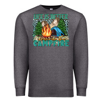 Charcoal Heather life is better around the campfire Premium Sweatshirt - Zillion Design Studio
