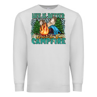 Dove Grey life is better around the campfire Premium Sweatshirt - Zillion Design Studio