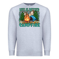 Heather Grey life is better around the campfire Premium Sweatshirt - Zillion Design Studio