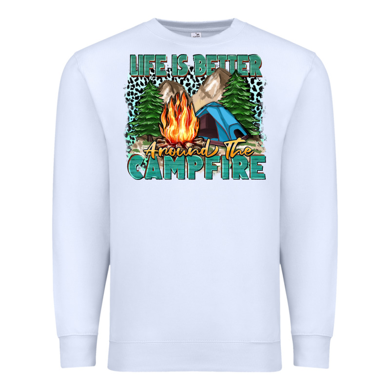 Life Is Better Around The Campfire Premium Sweatshirt by Zillion Design Studio | Teevron