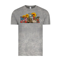 Cloud Rock mom boots hat and sunflower Vintage Tee - Artiststas