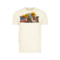 Vintage Arctic mom boots hat and sunflower Vintage Tee - Artiststas