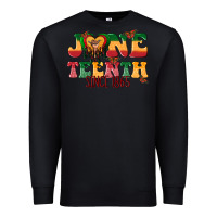 Black juneteenth since 1865 with heart Premium Sweatshirt - texasbilliewilder