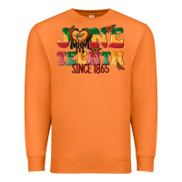 Carrot juneteenth since 1865 with heart Premium Sweatshirt - texasbilliewilder