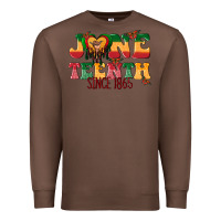 Chestnut juneteenth since 1865 with heart Premium Sweatshirt - texasbilliewilder