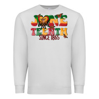 Dove Grey juneteenth since 1865 with heart Premium Sweatshirt - texasbilliewilder