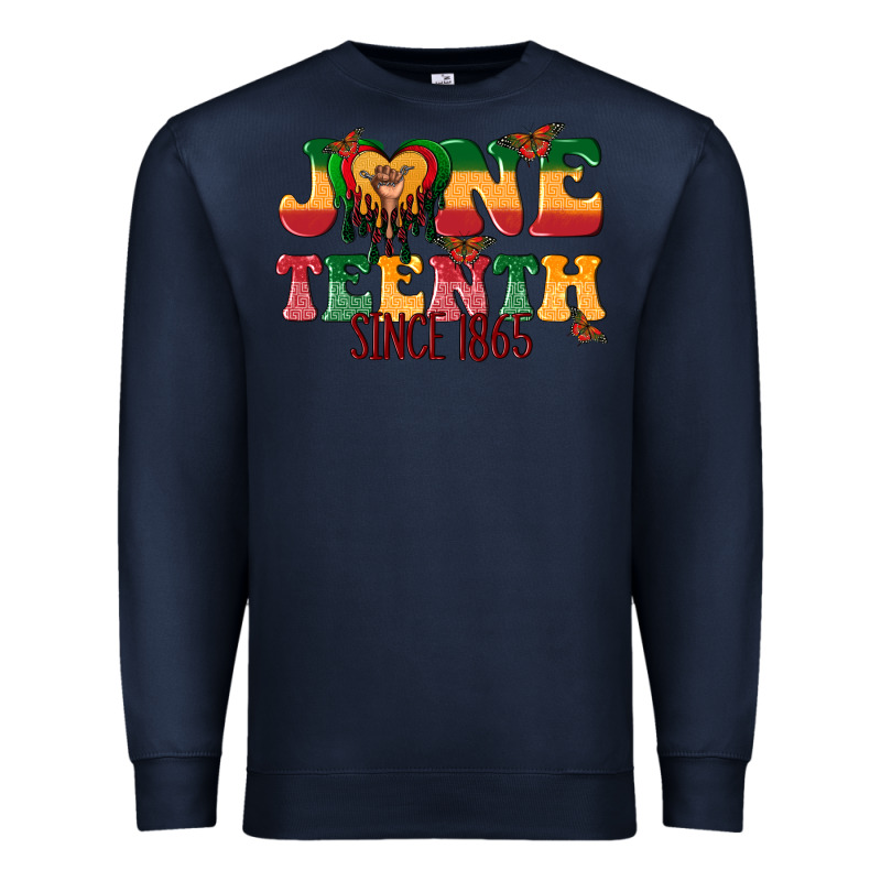 Juneteenth Since 1865 With Heart Premium Sweatshirt by texasbilliewilder | Teevron
