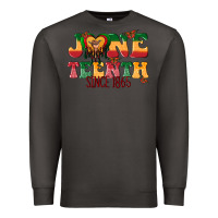 Smoke juneteenth since 1865 with heart Premium Sweatshirt - texasbilliewilder