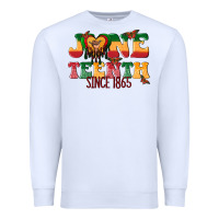 White juneteenth since 1865 with heart Premium Sweatshirt - texasbilliewilder