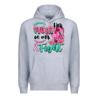 Heather Grey her fight is our fight Premium Hoodie - Artiststas