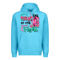 Ocean Blue her fight is our fight Premium Hoodie - Artiststas