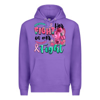 Purple her fight is our fight Premium Hoodie - Artiststas