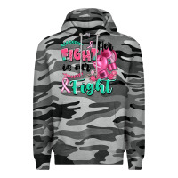 Slate Camo her fight is our fight Premium Hoodie - Artiststas