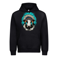 Black holstein indian headdress Urban Hoodie - JahusDesignShop