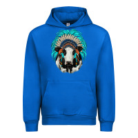 Cobalt holstein indian headdress Urban Hoodie - JahusDesignShop