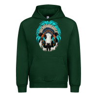 Forest Green holstein indian headdress Urban Hoodie - JahusDesignShop