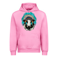 Fuchsia Pink holstein indian headdress Urban Hoodie - JahusDesignShop