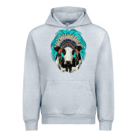 Heather Grey holstein indian headdress Urban Hoodie - JahusDesignShop