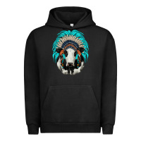Pigment Black holstein indian headdress Urban Hoodie - JahusDesignShop