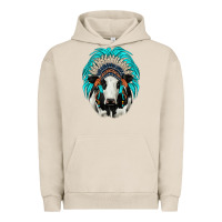 Pigment French Oak holstein indian headdress Urban Hoodie - JahusDesignShop