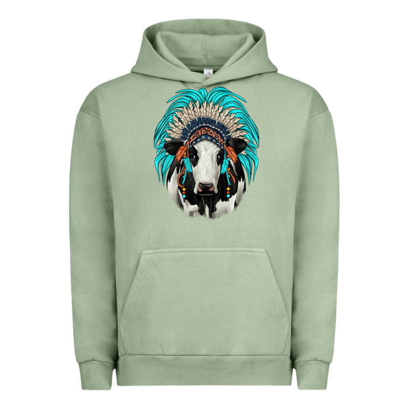 Holstein Indian Headdress Urban Hoodie by JahusDesignShop | Teevron