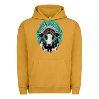 Pigment Peanut Butter holstein indian headdress Urban Hoodie - JahusDesignShop