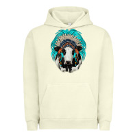 Pigment Pistachio holstein indian headdress Urban Hoodie - JahusDesignShop