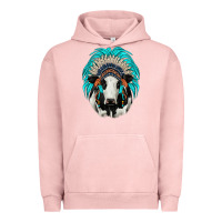 Pigment Salmon holstein indian headdress Urban Hoodie - JahusDesignShop