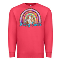 Cardinal happy easter rainbow bunny Premium Sweatshirt - RanaPortraitStore