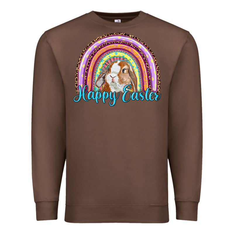 Happy Easter Rainbow Bunny Premium Sweatshirt by RanaPortraitStore | Teevron
