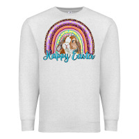 Oatmeal Heather happy easter rainbow bunny Premium Sweatshirt - RanaPortraitStore