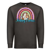 Smoke happy easter rainbow bunny Premium Sweatshirt - RanaPortraitStore