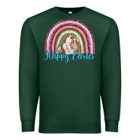 Sports Green happy easter rainbow bunny Premium Sweatshirt - RanaPortraitStore