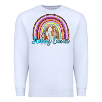 White happy easter rainbow bunny Premium Sweatshirt - RanaPortraitStore