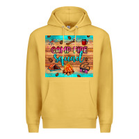Antique Gold camp fire squad Premium Hoodie - JahusDesignShop