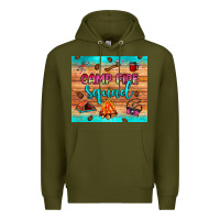Army Green camp fire squad Premium Hoodie - JahusDesignShop
