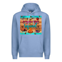 Colony Blue camp fire squad Premium Hoodie - JahusDesignShop