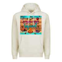 Oatmeal Heather camp fire squad Premium Hoodie - JahusDesignShop