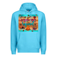 Ocean Blue camp fire squad Premium Hoodie - JahusDesignShop