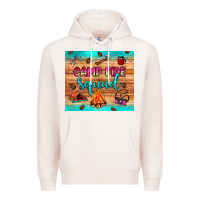 Pale Pink camp fire squad Premium Hoodie - JahusDesignShop