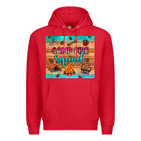 Red camp fire squad Premium Hoodie - JahusDesignShop