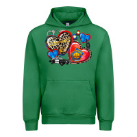 Emerald western leopard  police hearts Urban Hoodie - AdoDesignShop
