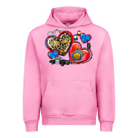 Fuchsia Pink western leopard  police hearts Urban Hoodie - AdoDesignShop