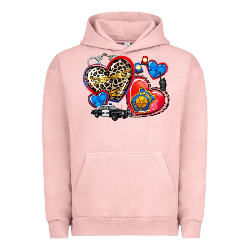 Western Leopard  Police Hearts Urban Hoodie by AdoDesignShop | Teevron