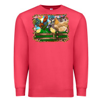 Cardinal Happy easter rooster chicken and chick Premium Sweatshirt - RanaPortraitStore