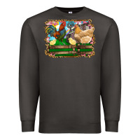 Smoke Happy easter rooster chicken and chick Premium Sweatshirt - RanaPortraitStore